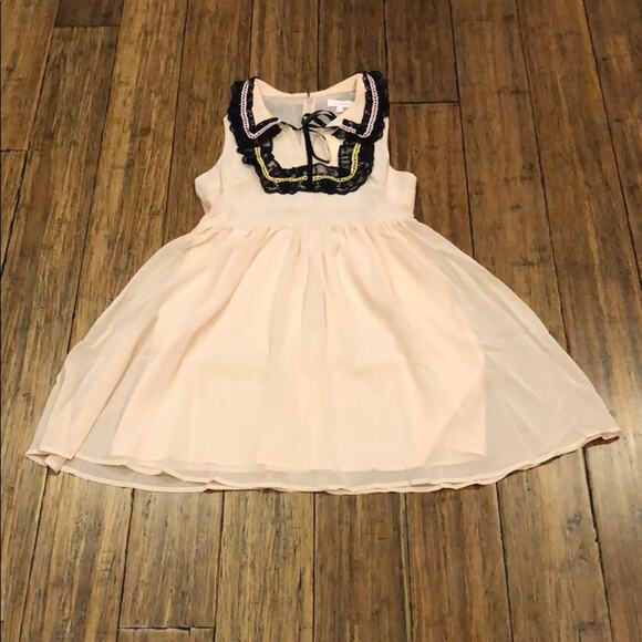 Babydoll Pink Dress Peter Pan Collar - Picture 7 of 8